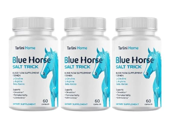 Blue Horse™ blood flow supplement for men — 3 bottles